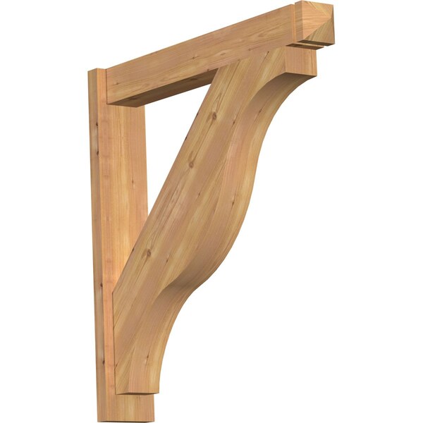 Ekena Millwork Funston Arts & Crafts Smooth Outlooker, Western Red Cedar, 5 1/2"W x 34"D x 34"H OUT06X34X34FST03SWR - main